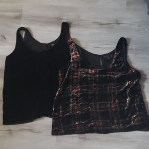 Two jcrew velvet tops 6